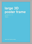 3d poster frame strieborný 47x67 cm