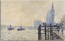 Reprodukcia Monet - The Thames below Westminster zs17835