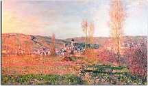 Vetheuil under the Sun Reprodukcia Monet - 17854