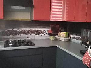 kuchynská tapeta zástena motív káva