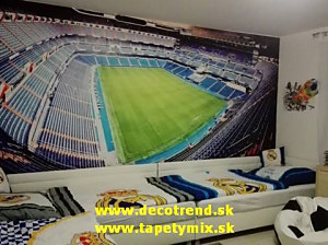 Tapeta štadión Real Madrid v detskej izbe