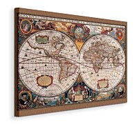 17Th Century World Map - Obraz na płótnie WDC96109
