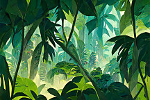 Obraz Tropická džungľa 2055