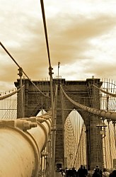 New York, Brooklyn Bridge - fototapeta FS0277