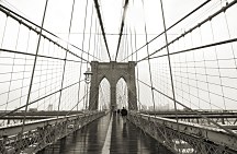 Brooklyn Bridge wide angle - fototapeta FS0131