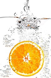 Pomaranč vo vode - fototapeta FS0480