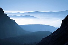Fototapety Príroda - Ranná hmla v horách 10130 - samolepiaca na stenu