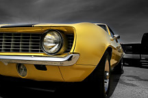 Fototapety s autami - Žlté auto 10105 - vliesová