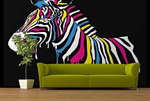 Pop Art Fototapety - Zebra 4536 - vliesová