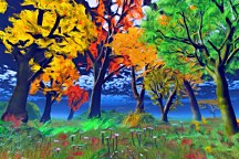 Tapeta Príroda - Farebná jeseň 3306 - samolepiaca na stenu