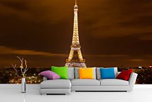 Tapety Miest - Paríž Eiffel Tower 18604 - samolepiaca na stenu