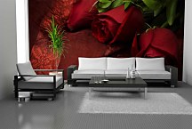 Tapety s červenými ružami 92 - samolepiaca na stenu