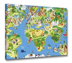 Obraz Detská mapa sveta CD0612