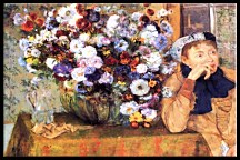 Degas - Žena s chryzantémami