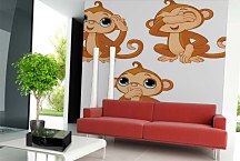 Fototapety detské - Opičky 5174 - samolepiaca na stenu