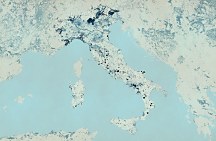 Mapa Talianska - fototapeta FS3348