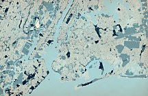 New york - farebná mapa fototapeta FS3353