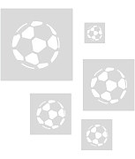 Futbalová lopta Sada šablón ST283