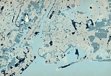 New York mapa - fototapeta FXL3353