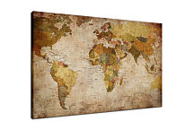 Zľava -60%, Obraz Stará mapa sveta zs29162, 140x95cm