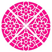 Kvetinová Mandala Šablóna 20x20cm, FHG136