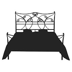 Luxusná posteľ - Šablóna na stenu rx05