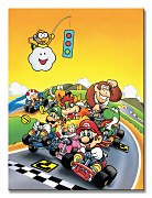 Super Mario Kart (Retro) - Obraz na płótnie WDC92451