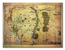 The Hobbit (Middle Earth Map) - Obraz WDC90873