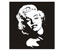 Samolepka na stenu - Tvár Marilyn Monroe _px207