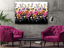 obrazy kvety do obývačky na stenu
