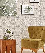 obývačka interiér - batikový vzor