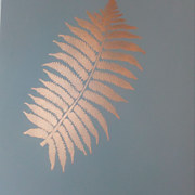 palmový list namaľovaný šablónou
