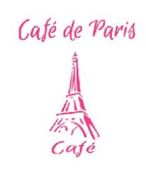 Šablóna Café De Paris FHG-079, 20x25cm