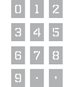 Šablóna Čísla hranaté ST426 