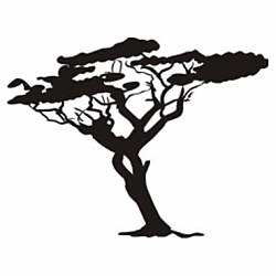 Šablóna na maľovanie - Koruna stromu tx17