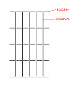 šablóna na stenu mriežka grid