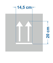 Šablóna Smerová šípka Hore Dole