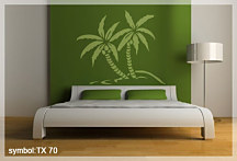 Šablóna na maľovanie - Kokosové Palmy tx70