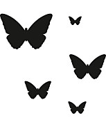 sada šablón na maľovanie motýle butterflies