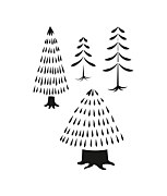 stencils-christmas-forest