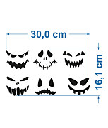 stencils pumpkin face halloween