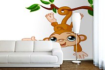 Tapeta detská - Opička 5114 - samolepiaca na stenu