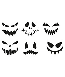Šablóny na tekvicu na Halloween  mix1