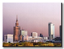Warszawa, panorama miasta - Obraz na płótnie CS0038