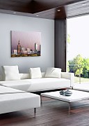 Warszawa, panorama miasta - Obraz na płótnie CS0038