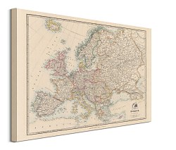 Obraz Stanfords Mapa Europa 1884 WDC100333