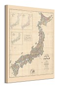 Obraz Stanfords Mapa Japonsko v roku 1879 WDC100334