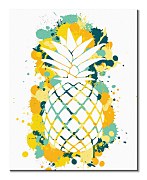 Art studio Obraz na plátne - Splatter Silhouette Pineapple WDC94785
