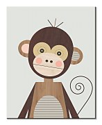 Monkey - obraz Little Design Haus WDC94789