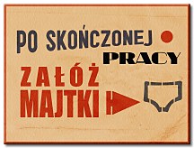Załóż majtki - obraz na płótnie CS3047